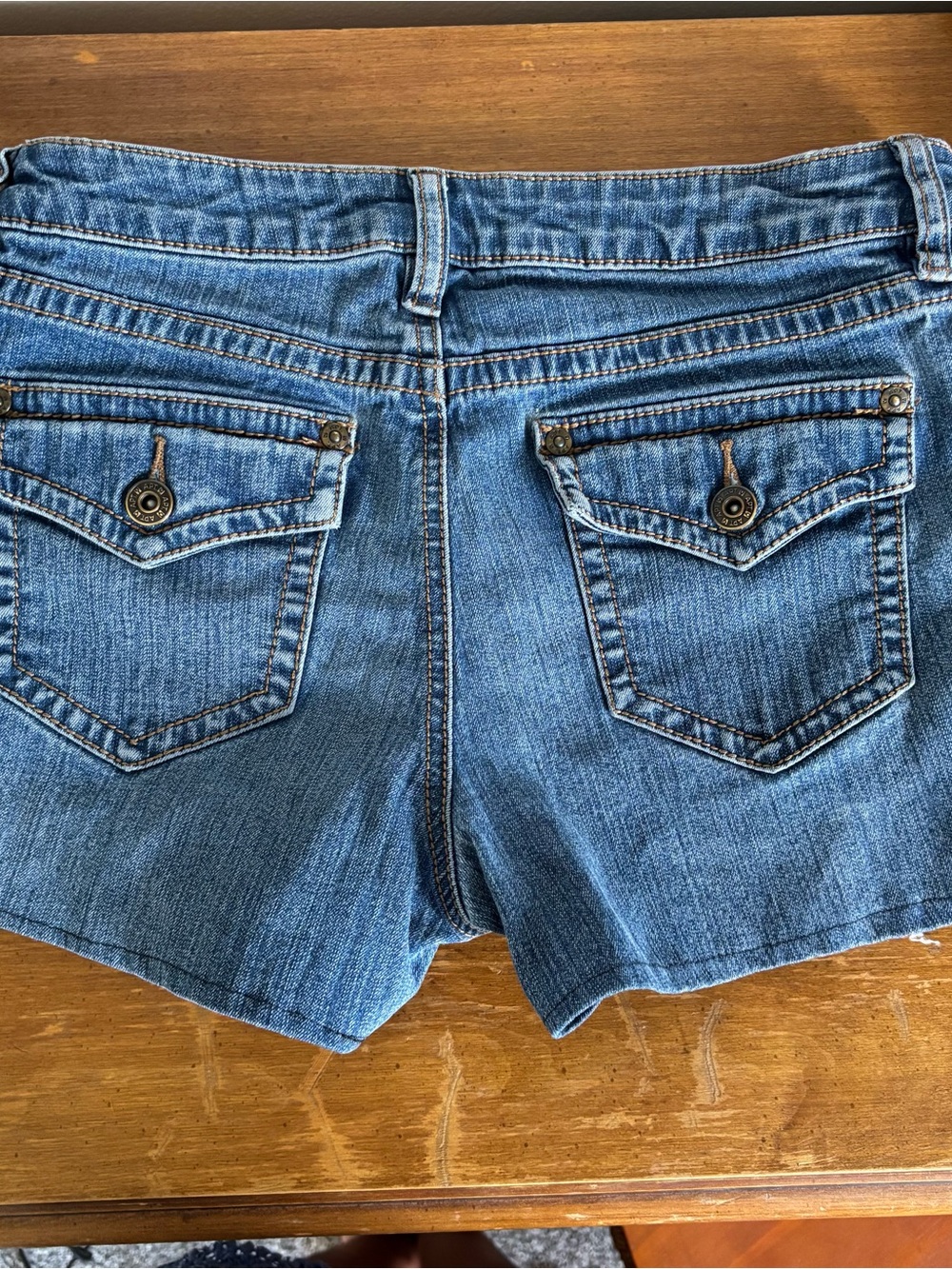 APT 9 short blue jean shorts